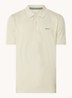 Regular fit polo van piqué katoen met logoborduring - Khaki