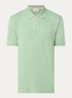 Regular fit polo van piqué katoen met logoborduring - Lichtgroen