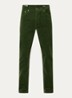 Straight fit chino van corduroy  - Donkergroen