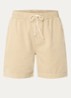 Straight fit korte broek met steekzakken - Beige