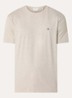 T-shirt met logoborduring - Naturel