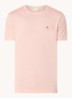 T-shirt met logoborduring - Zalmroze