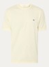 T-shirt met logoborduring - Vanillegeel