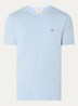 T-shirt met logoborduring - Lichtblauw