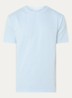 T-shirt met structuur - Lichtblauw