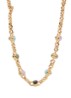 Amarante schakelketting verguld - Multicolor