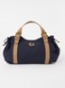 24H handtas van canvas - Donkerblauw