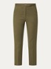 Auria high waist cropped slim fit pantalon met steekzakken - Bronsgroen