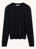 Bara longsleeve met logoborduring - Zwart