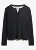 Becca longsleeve in wolblend - Donkergrijs