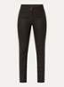Celine high waist slim fit jeans van imitatieleer - Bruin