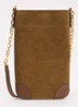 Charlotte crossbody telefoonhoes van suède - Creme