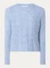 Esperanze grofgebreide pullover in alpaca wolblend - Lichtblauw