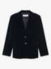 Jyna blazer van fluweel met klepzakken - Blauw