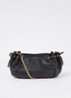 Le Mini 24 crossbodytas van leer - Zwart
