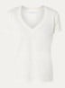 Mirana T-shirt van linnen met lurex  - Gebroken wit