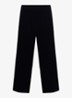Mya high waist wide leg pantalon van fluweel - Blauw