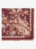 Siloe sjaal van zijde met bloemenprint - Roze