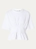 GZinez T-shirt met plooidetail - Gebroken wit
