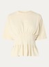 GZinez T-shirt met plooidetail - Beige