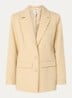 GZstacy blazer met schoudervulling en klepzakken - Beige