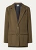 GZstacy blazer met schoudervulling en klepzakken - Bronsgroen