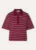 Pillova polo met streepprint - Bordeauxrood