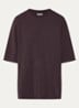 T-shirt met ronde hals - Aubergine