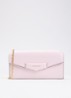 Antigona clutch van kalfsleer met afneembare schouderriem - Lichtroze