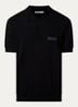 Regular fit polo met logoborduring - Zwart