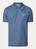 Regular fit polo van piqué katoen met logo - Blauw