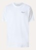 T-shirt met logo- en backprint - Wit