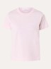 T-shirt met logo- en backprint - Roze