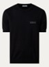 T-shirt met logoborduring - Zwart