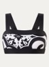 Cassandra bandeau bikinitop met uitneembare padding - Zwart