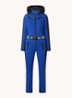 Empress flared fit softshell skipak met imitatiebontkraag - Blauw