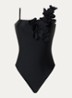 Fabiosa one shoulder badpak met uitneembare padding - Zwart