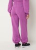 High waist tapered fit joggingbroek met steekzakken - Paars