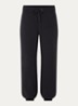 Luma high waist tapered fit joggingbroek met steekzakken - Zwart