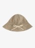 Bucket hoed met streepprint - Naturel