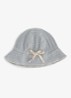 Bucket hoed met streepprint - Blauwgrijs
