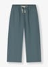 Loose fit broek met trekkoord - Staalblauw