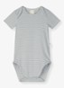 Romper in katoenblend met streepprint - Grijs
