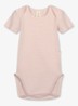 Romper in katoenblend met streepprint - Roze