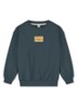 Sweater met logo - Blauwgrijs