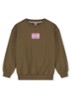 Sweater met logo - Bruin