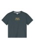 T-shirt met logo - Blauwgrijs
