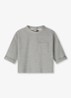 T-shirt met streepprint - Grijsmele