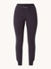 Allie Scuba high waist slim fit joggingbroek met logoband - Blauw