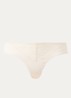 Azelia slip van kant met details van satijn - Gebroken wit